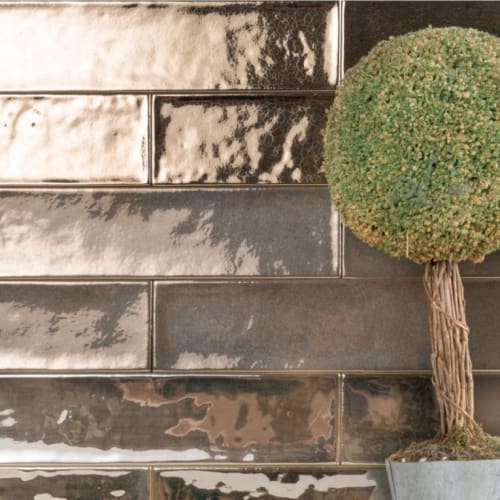 薩米雅玫瑰金屬磚