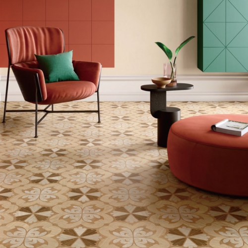 奈爾斯鏤雕木紋花磚