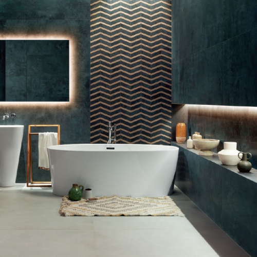 奧勒岡清水模磁磚-極光藍