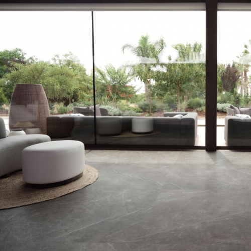 愛馬仕灰大理石磁磚-灰