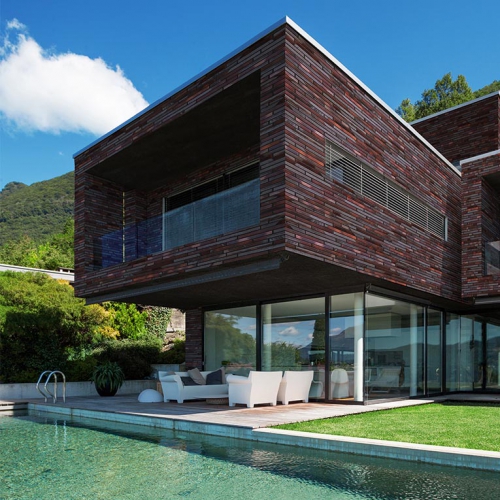 頂級外牆磚-銹鐵紅