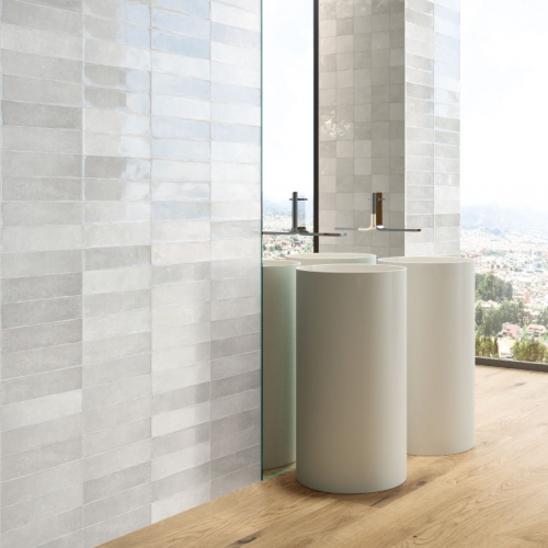 亞妮窯變地鐵磚-白