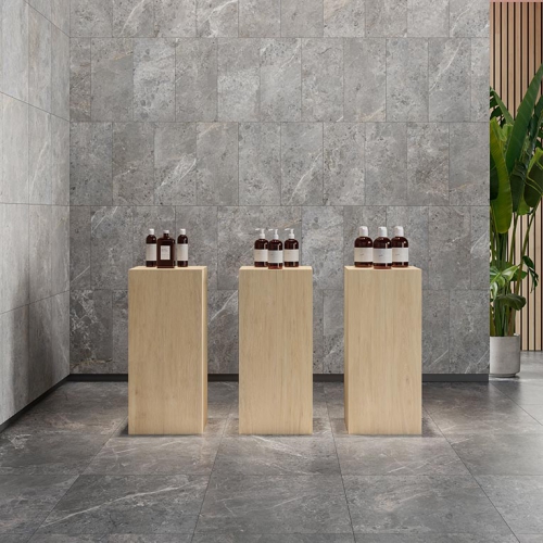 博斯科石紋磚-稜岩灰