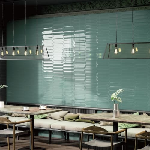 露西亞六角壁磚-綠