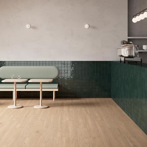 奧克蘭白橡木紋磚-暖棕