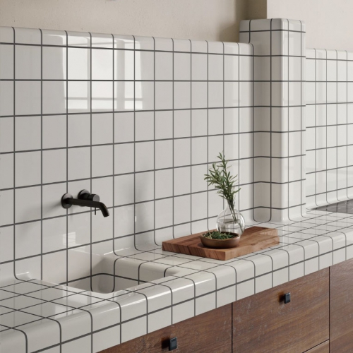 伊利諾方塊磚-極簡白