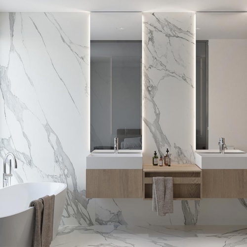 摩德納雕刻白大理石大板磚