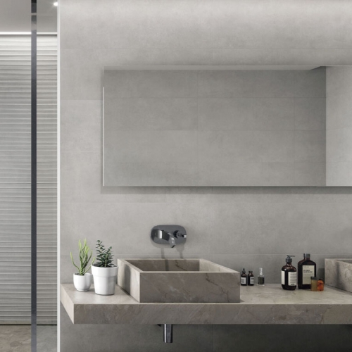 薩爾堡清水模磁磚-清水灰