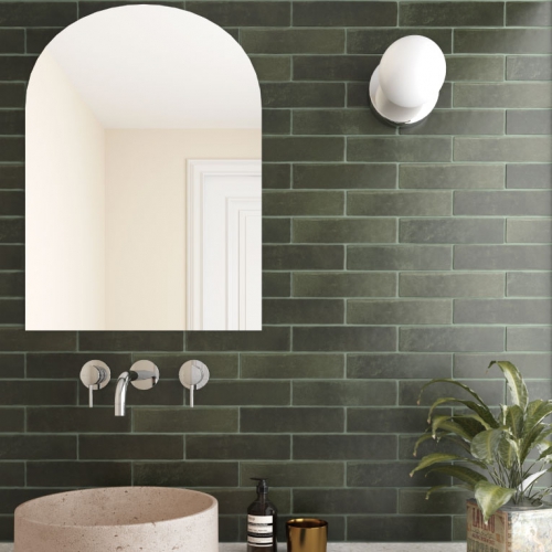 風雅粉彩地鐵磚-竹青綠