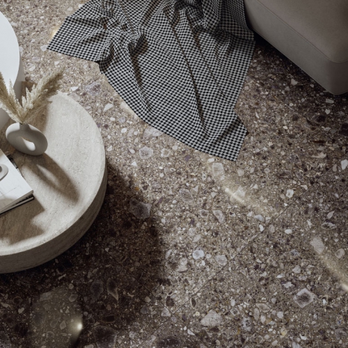 斑尼水磨石磁磚-隕石黑