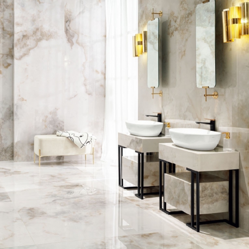 芭迪蘭尼大理石大板磚-雲海白