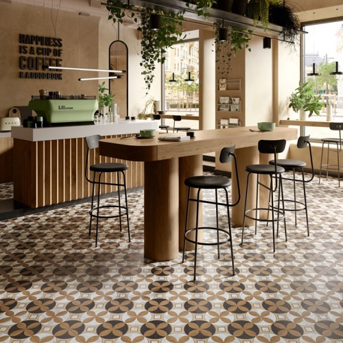 奈爾斯鏤雕木紋花磚