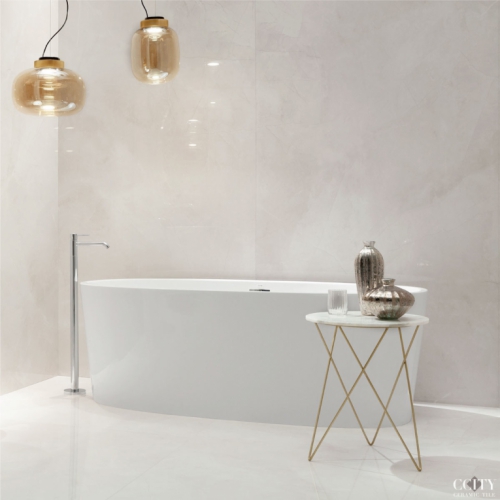 卡塔尼亞大理石磁磚-帝璽白-亮面