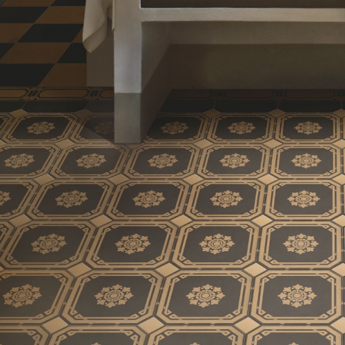 英式古典八角花磚-皇家花磚