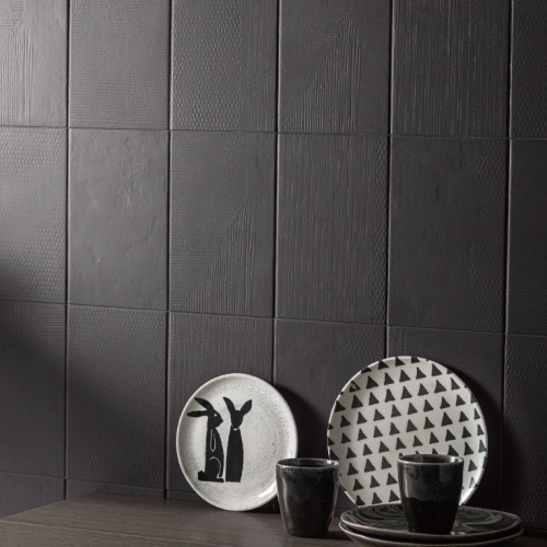 特里爾壓紋花磚-宙夜黑