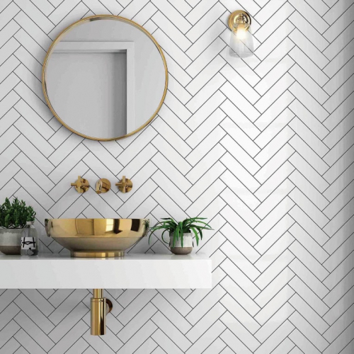 伊佩爾地鐵磚-人字拼