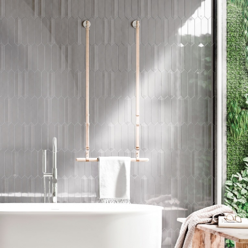 露西亞六角壁磚-灰