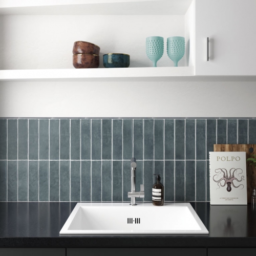 風雅粉彩地鐵磚-深川藍