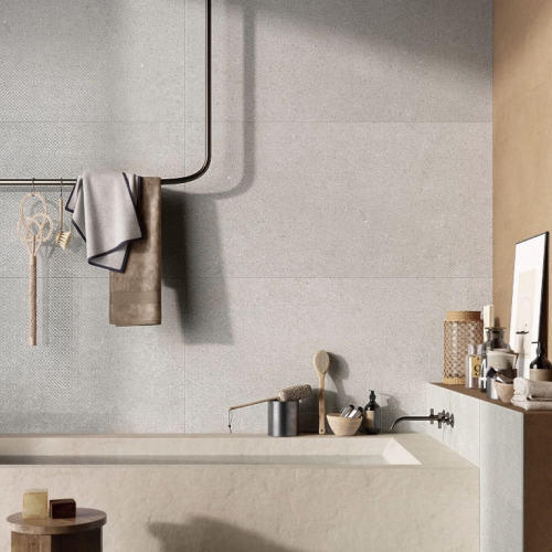 庫內奧石紋磚-銀岩灰