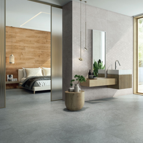 莫特亞石紋磚-煙灰