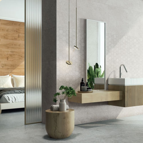 莫特亞石紋磚-銀灰