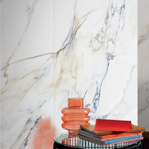 亞得里大理石大板磚-藍紋亮白-亮面