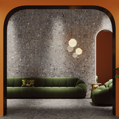 斑尼水磨石大板磚-鐵灰-霧面