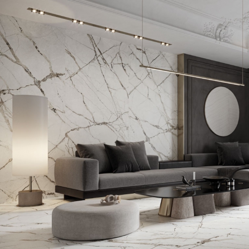 沃貝茲大理石大板磚-雕刻白-霧面