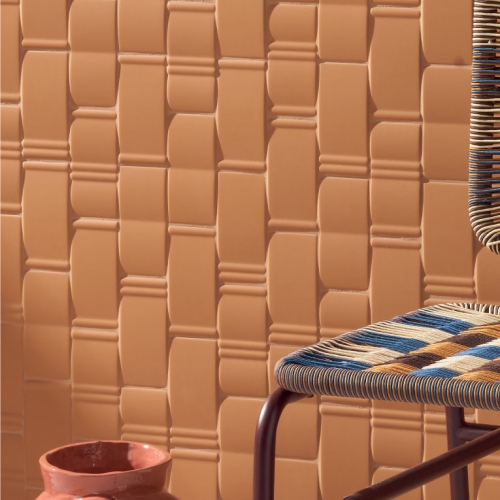 莫恩斯法式造型壁磚-暖陽橘