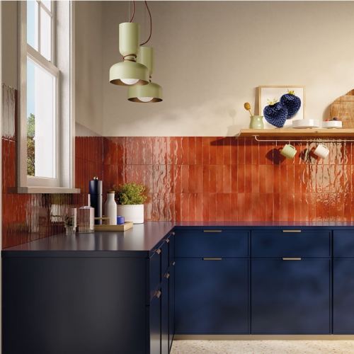 西恩納釉彩地鐵磚-珊瑚紅