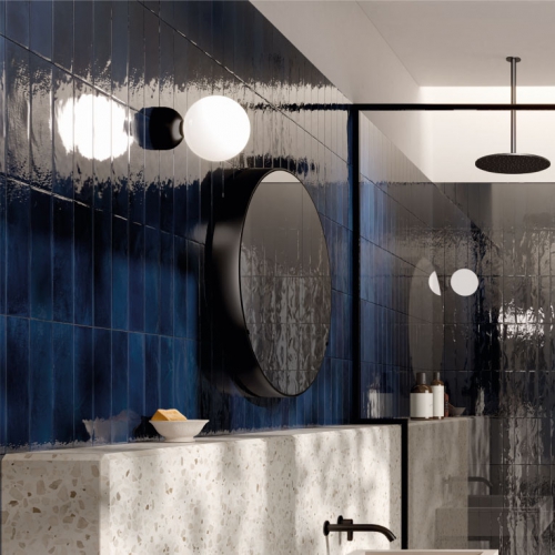 西恩納釉彩地鐵磚-深海藍