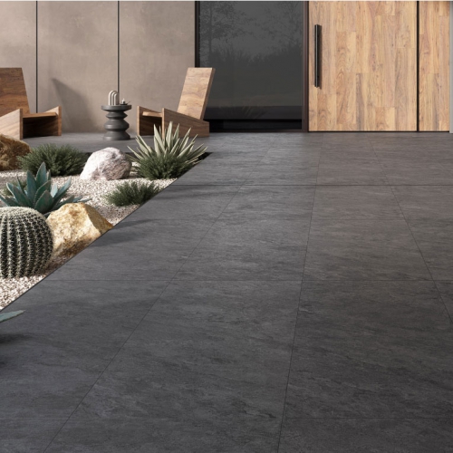 拉蒂納石紋磚-深岩黑