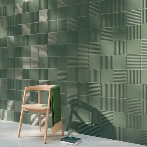 波蒂奇立體花磚-莫蘭迪綠