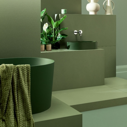 蒙德里安純色透心磚-碧綠