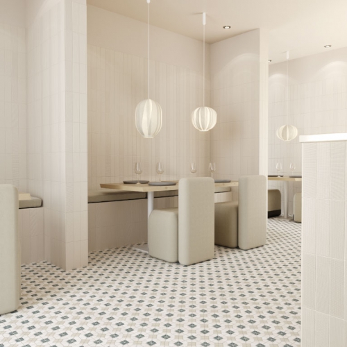 拜占庭馬賽克花磚-潮水藍