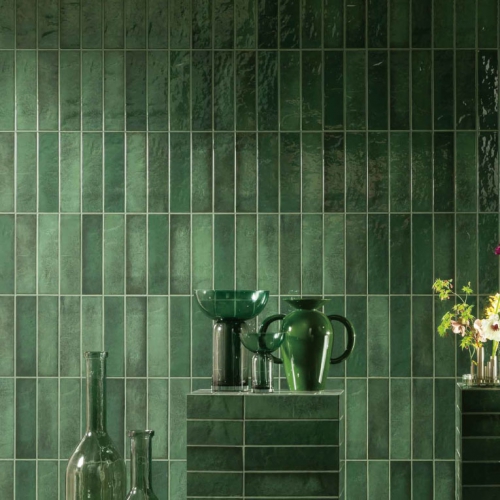 波爾沃地鐵磚-湖水綠