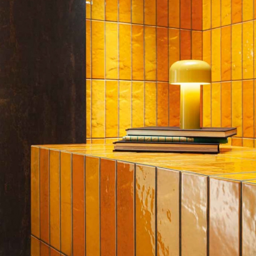 波爾沃地鐵磚-芥末黃