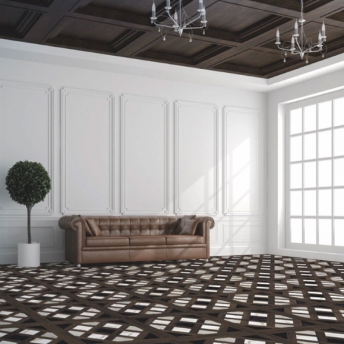 奧薩洛拼接木紋磚-深胡桃鑲嵌