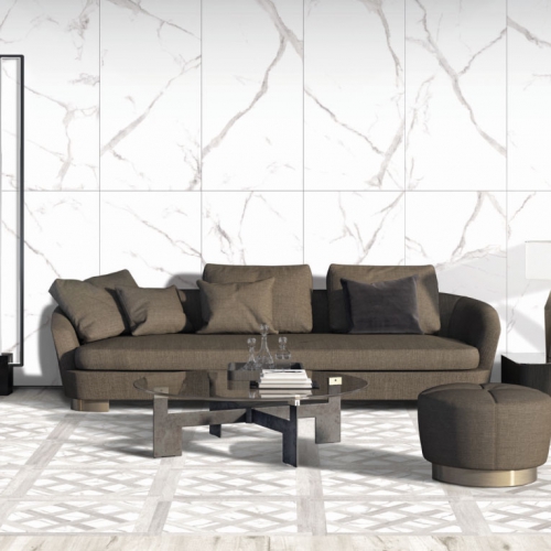 奧薩洛拼接木紋磚-銀灰白