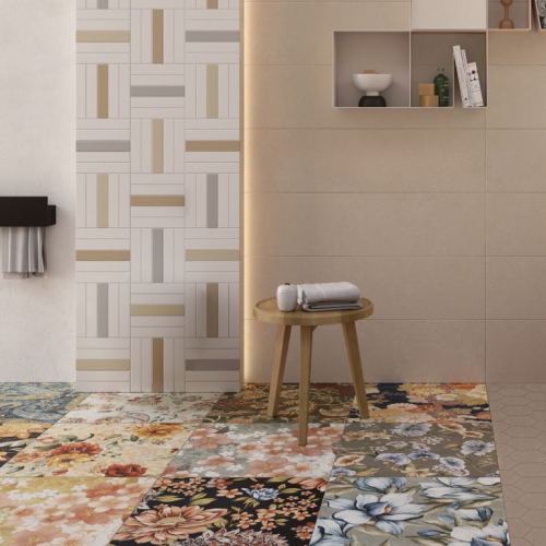 帕爾馬彩繪拼布花磚