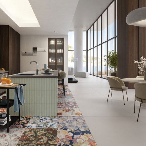 帕爾馬彩繪拼布花磚