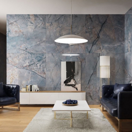 莫內藍大理石磁磚-亮面