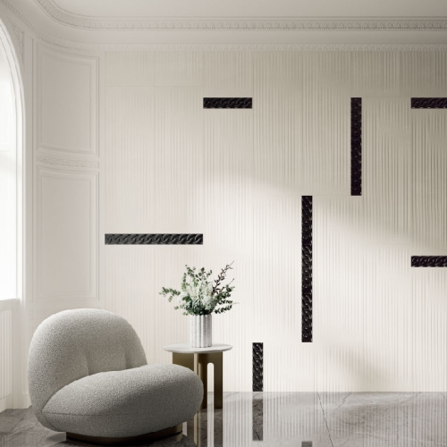 梅麗莎輕法式雕線壁磚-雅白