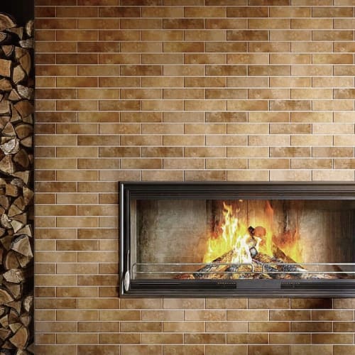 伯明罕復古文化磚-紅棕