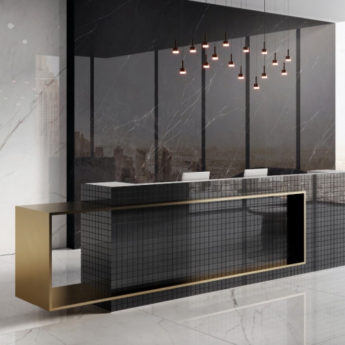 希爾登大理石磁磚-帝璽黑(亮)