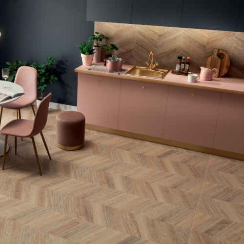 摩爾多人字拼木紋磚