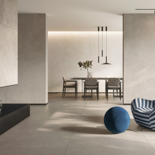 拉塞瓦清水模磁磚-粉光米