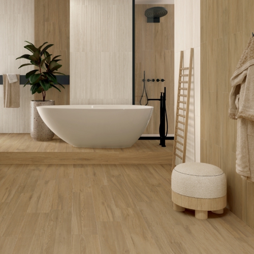 克塞格木紋磚-暖橡