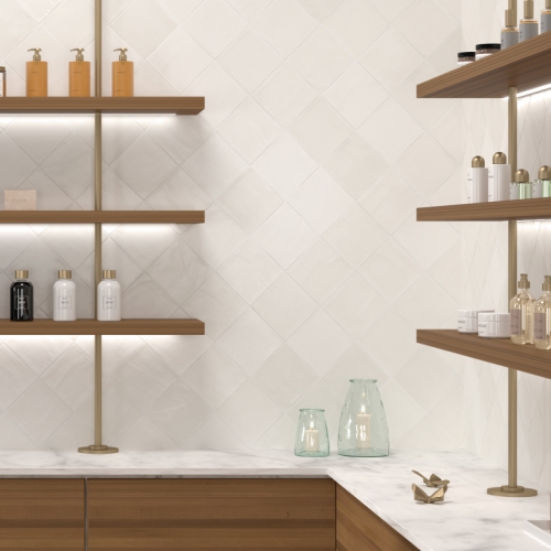 聖安娜純白素磚-亮面