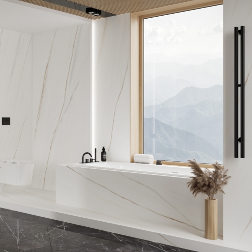 洛塔帝王白大理石薄板磚-亮面